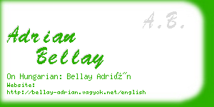 adrian bellay business card